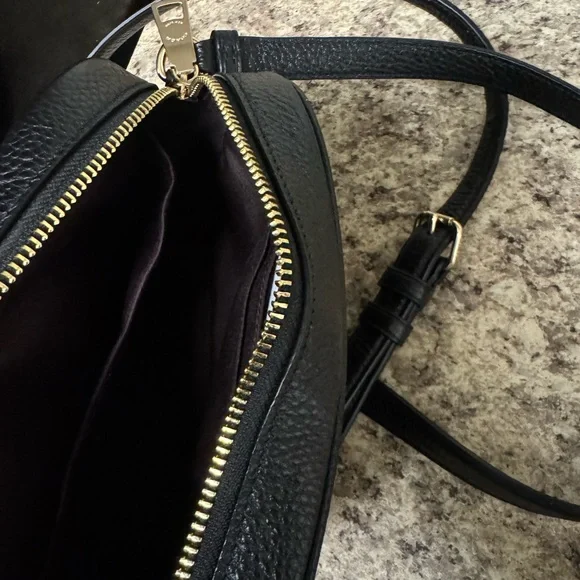 Coach Black Pebbled Leather Shoulder Bag - Picture 8 of 16